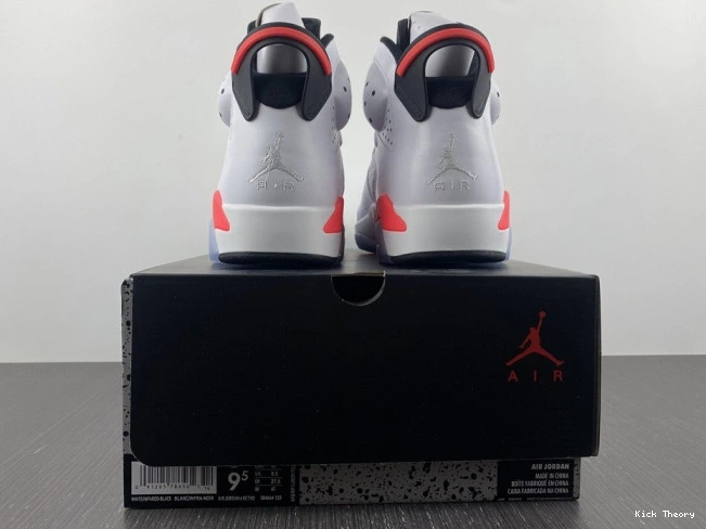 Kicked Out Shoe Store 384664-123 (2014) Jordan Retro Infrared 6 White 0709